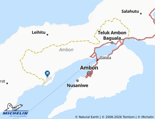 Kaart MICHELIN Teluk Ambon - ViaMichelin
