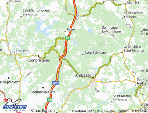 Carte MICHELIN La Borderie - ViaMichelin