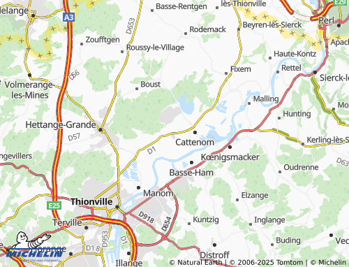 MICHELIN-Landkarte Husange - ViaMichelin