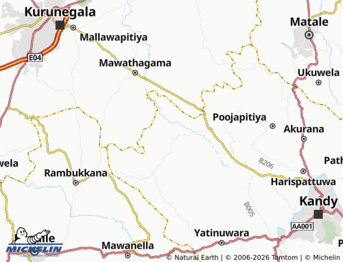 MICHELIN Kinigama East map - ViaMichelin