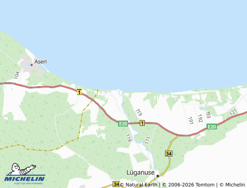 Mappa MICHELIN Purtse - ViaMichelin