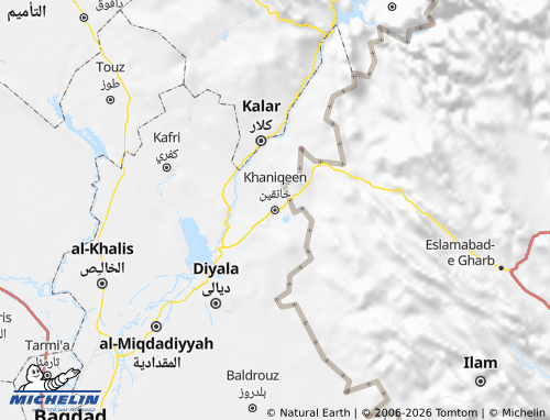 Mapa MICHELIN Khaniqeen - ViaMichelin