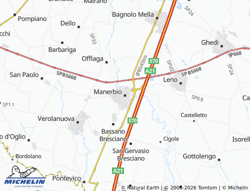 Carte MICHELIN Manerbio - ViaMichelin