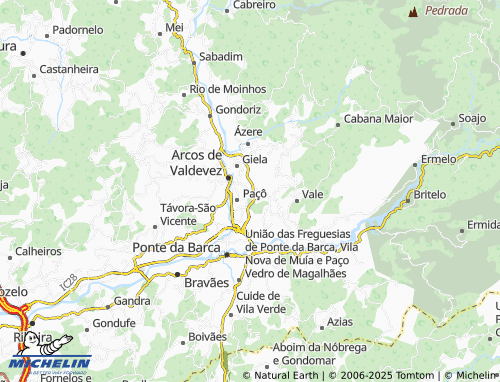 MICHELIN Chão da Pereira map - ViaMichelin