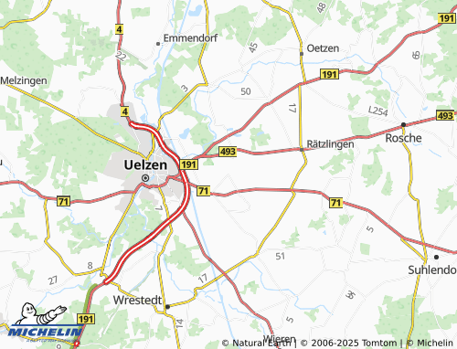 MICHELIN-Landkarte Klein Liedern - ViaMichelin