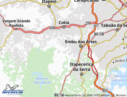 MICHELIN Pedreira map - ViaMichelin