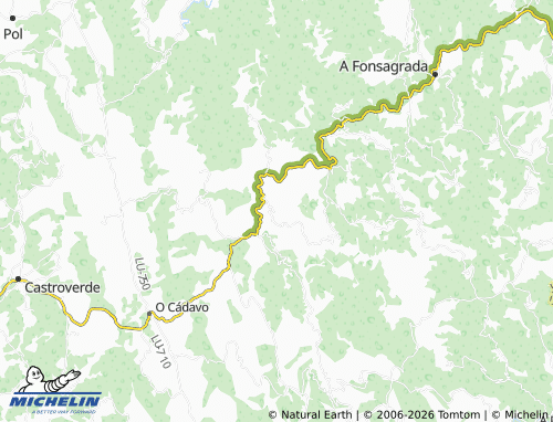MICHELIN O Castro map - ViaMichelin