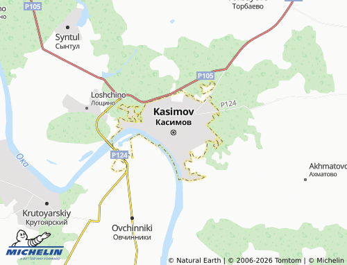 Carte MICHELIN Kasimov - ViaMichelin