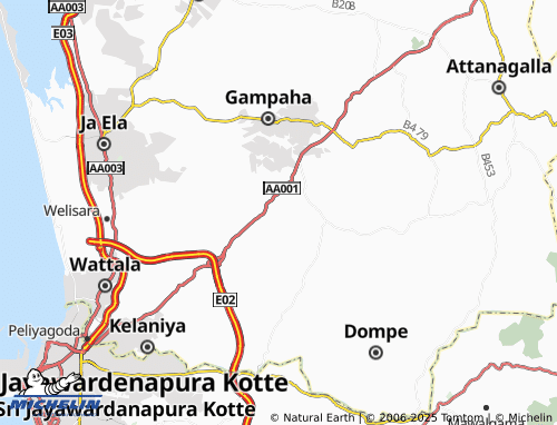 MICHELIN Pahala Imbulgoda South map - ViaMichelin
