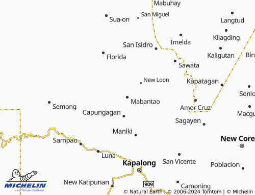 MICHELIN Mabantao map - ViaMichelin