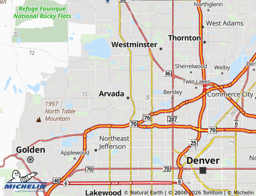 Mappa MICHELIN Arvada - ViaMichelin