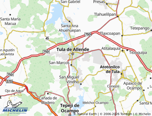 MICHELIN Veracruzana map - ViaMichelin