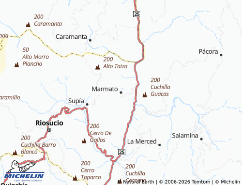 MICHELIN Marmato map - ViaMichelin