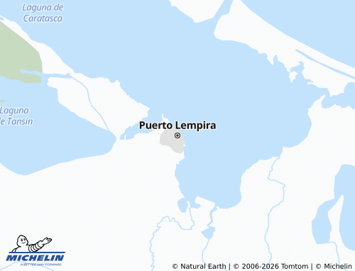MICHELIN Puerto Lempira map - ViaMichelin