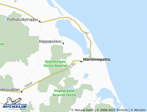 Carte MICHELIN Mulliyawalai North - ViaMichelin