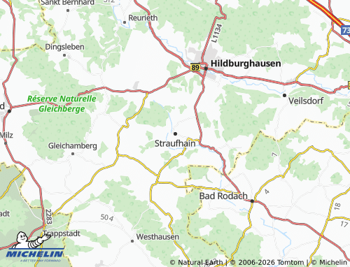 Mappa MICHELIN Straufhain - ViaMichelin