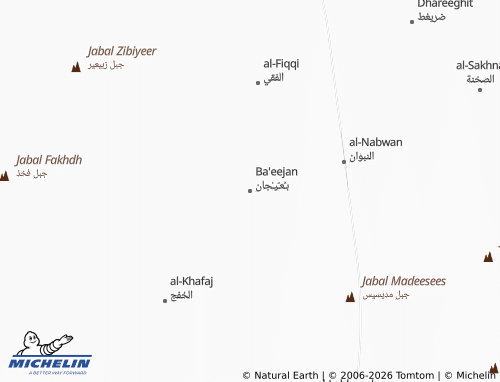MICHELIN-Landkarte Ba'eejan - ViaMichelin