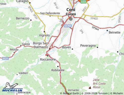 Mappa MICHELIN Fontanelle - ViaMichelin