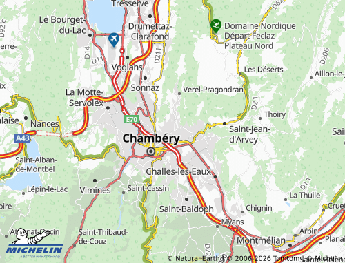 MICHELIN Bassens map - ViaMichelin
