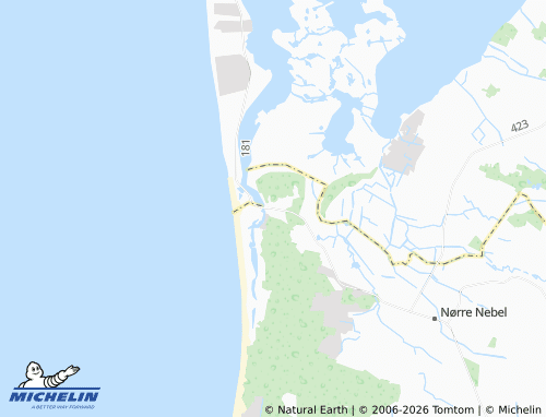 MICHELIN Nymindegab map - ViaMichelin