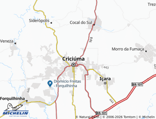 Mapa MICHELIN Mina Brasil - ViaMichelin