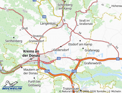 Mapa MICHELIN Gedersdorf - ViaMichelin