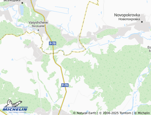 MICHELIN Krasna Poliana map - ViaMichelin