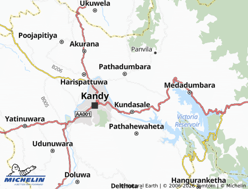 MICHELIN Pilawala North map - ViaMichelin