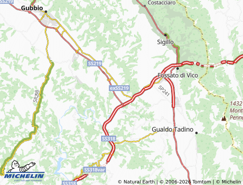 MICHELIN-Landkarte Branca - ViaMichelin