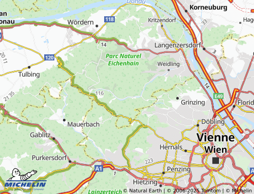 Mapa MICHELIN Weidlingbach - ViaMichelin