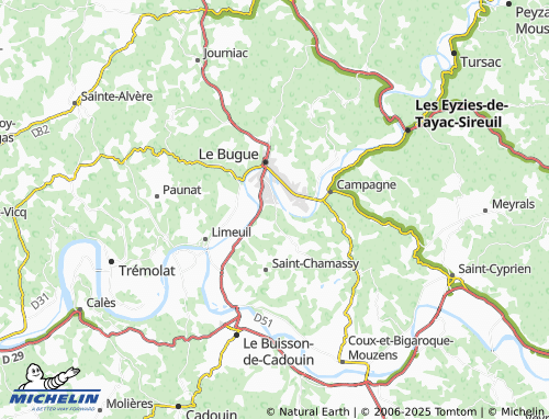 MICHELIN-Landkarte Le Coteau de la Terrasse - ViaMichelin