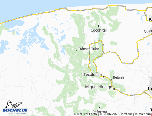 MICHELIN Centro Tular Segunda Sección map - ViaMichelin
