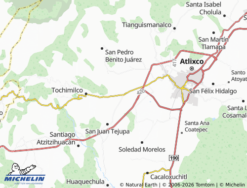 Mappa MICHELIN San Jerónimo Coyula - ViaMichelin