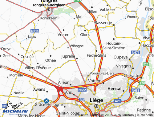 Mappa MICHELIN Juprelle - ViaMichelin