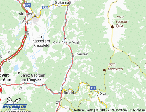 MICHELIN Eberstein map - ViaMichelin