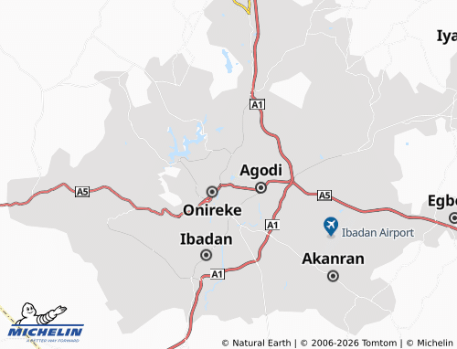 Kaart MICHELIN Mokola - ViaMichelin