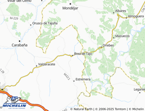 MICHELIN Brea de Tajo map - ViaMichelin