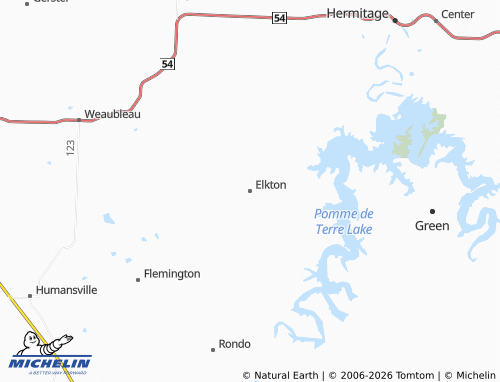 Mapa MICHELIN Elkton - ViaMichelin