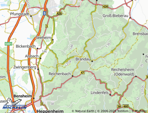 MICHELIN Staffel map - ViaMichelin