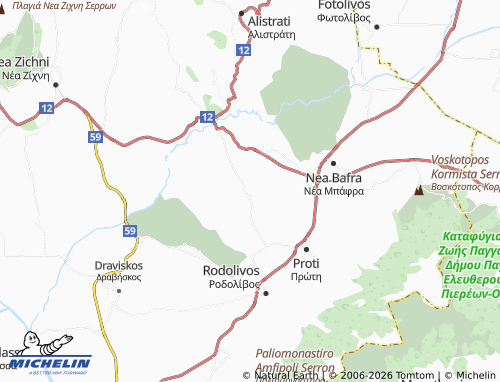 Carte MICHELIN Angista - ViaMichelin