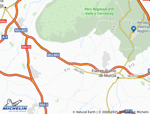 MICHELIN Los Almagros map - ViaMichelin