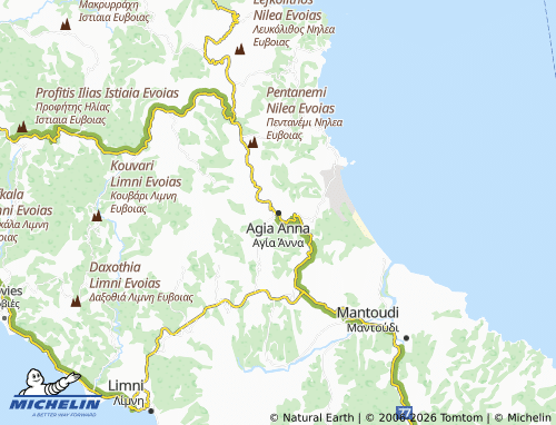 Carte MICHELIN Agia Anna - ViaMichelin