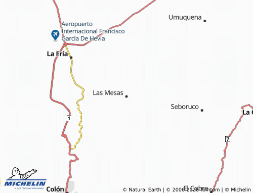 MICHELIN-Landkarte Las Mesas - ViaMichelin