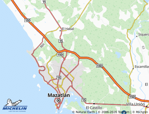 MICHELIN Monte Verde map - ViaMichelin