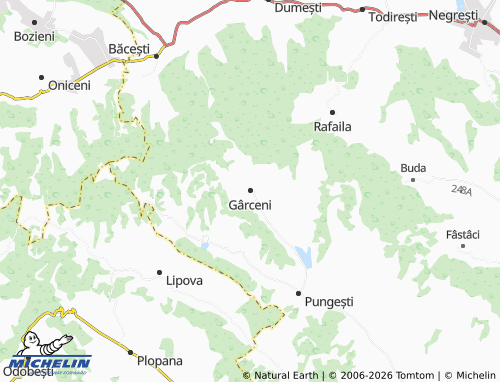 MICHELIN Gârceni map - ViaMichelin