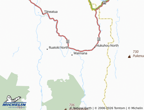 Mapa MICHELIN Waimana - ViaMichelin