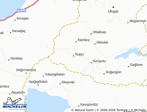 Mapa MICHELIN Kuşçu - ViaMichelin