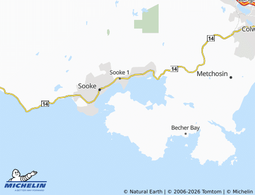 MICHELIN East Sooke map - ViaMichelin