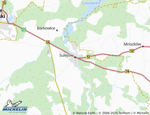 MICHELIN Sulejów map - ViaMichelin
