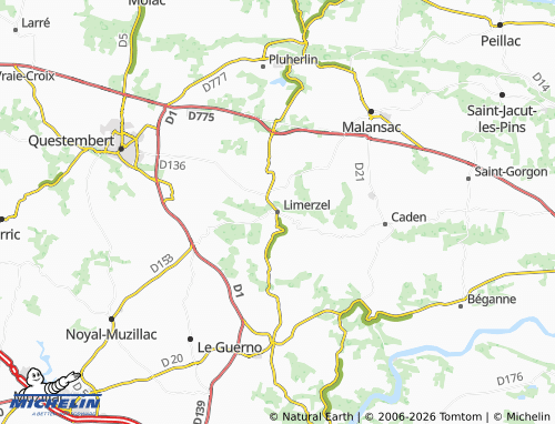 Mappa MICHELIN Limerzel - ViaMichelin